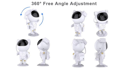 Astronaut Rechargable Sky Projector Light – Cosmic Night Light for Kids & Room Décor