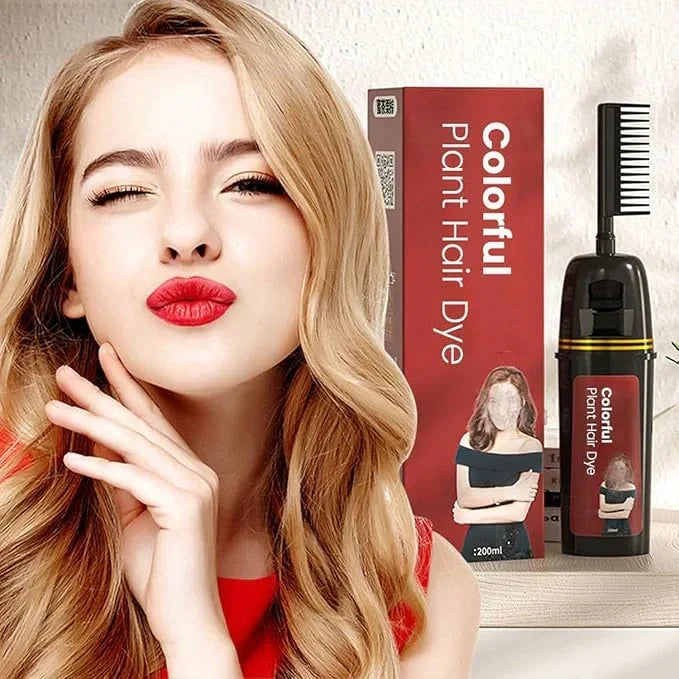 Revitalize Your Hair With Colorful Plant Hair Dye 100Ml Comb Shampoo (Pack Of 2)