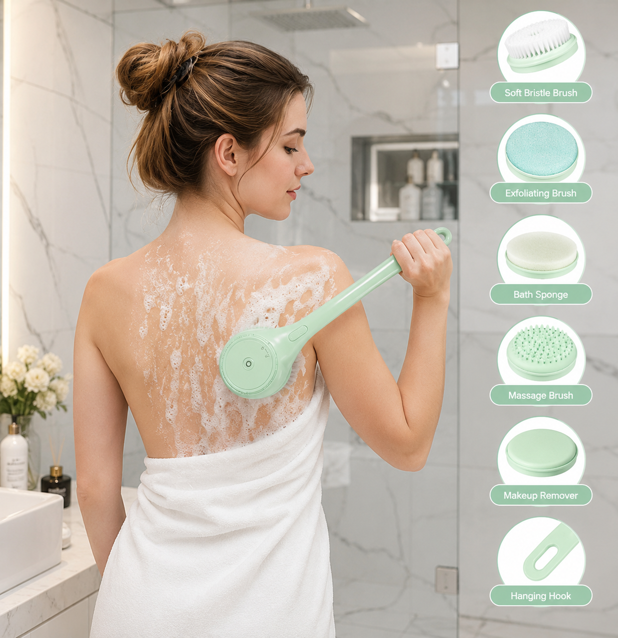 LumiScrub™ Pro – 5-in-1 Electric Body Spa Brush