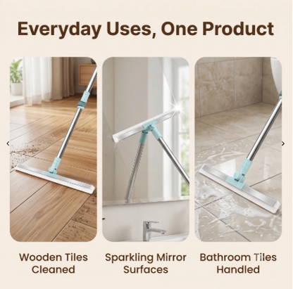 360° Silicone Floor Wiper Mop