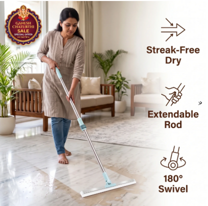360° Silicone Floor Wiper Mop